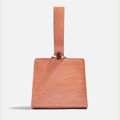 Swish Apricot Ball Handle Cross Body Bag from Topshop