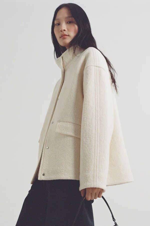 Turtleneck Wool Jacket