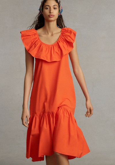 Flouncy Ruffled Maxi Dress