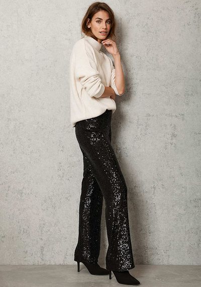 Sequin Flared Trousers, £109 | Mint Velvet