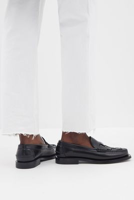 Nombela Woven Leather Loafers from Hereu