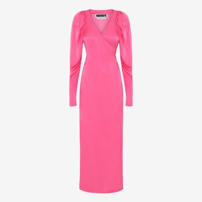 Satin Maxi Wrap Dress from Rotate Birger Christensen