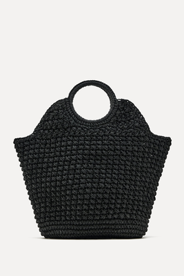 Plaited Tote Bag from Zara