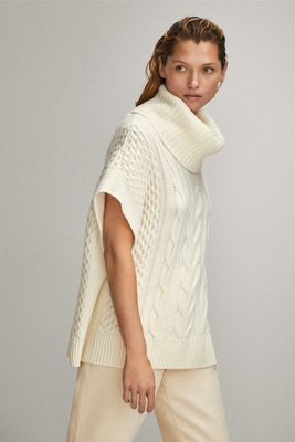 Cable-Knit Wool Sweater from Massimo Dutti