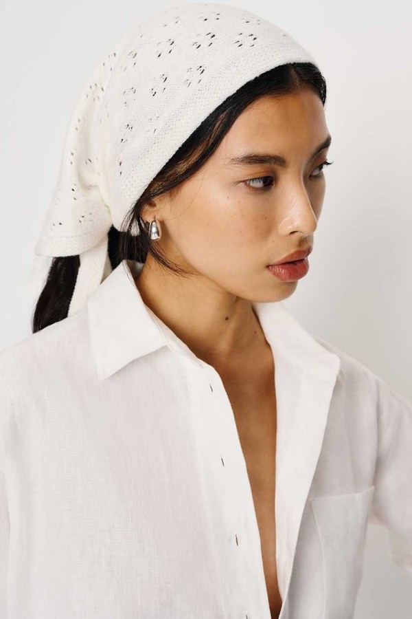 Goldie Cashmere Blend Triangle Scarf from REFORMATION