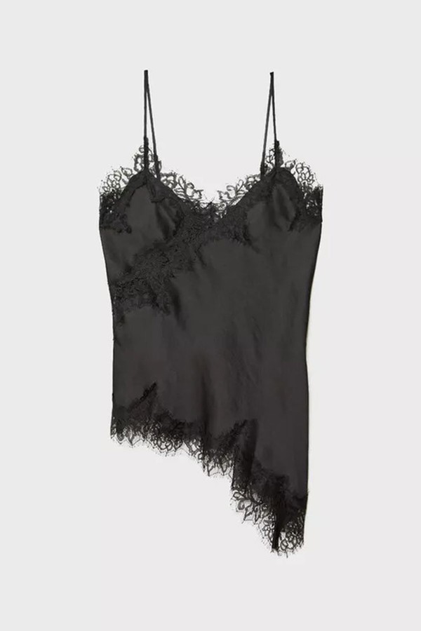 Asymmetric Lace Camisole Top from Stradivarius