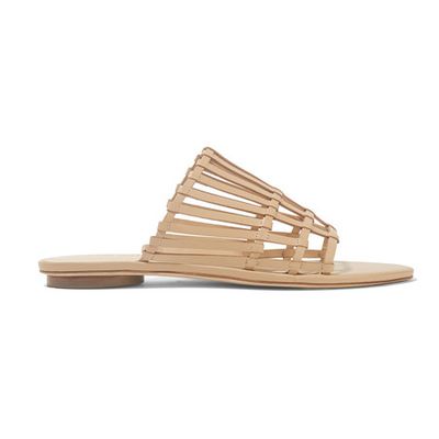 Zoe Woven Leather Sandals from Cult Gaia
