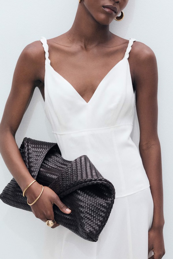 V-Neckline Long Dress