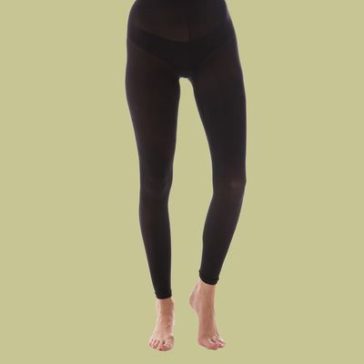 Recycled Black Footless Tights - 50 Denier