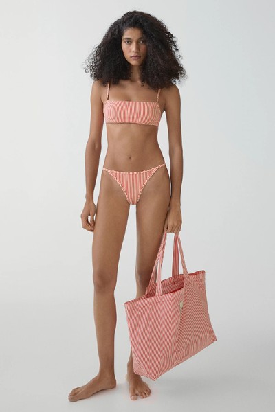 Striped Bikini Bottoms from Mango