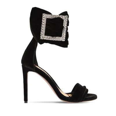 Yasmin Embellished Velvet Sandals from Alexandre Vaulthier