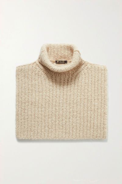 Ribbed Cashmere Turtleneck Dickey from Loro Piana