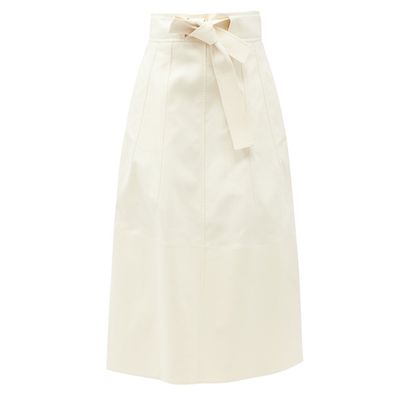 A-Line Cotton-Piqué Midi Skirt from Jil Sander
