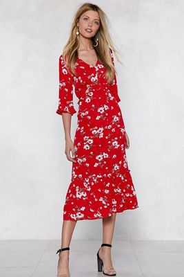 Are You Floral Right Now Midi Dress
