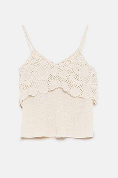 Textured Crochet Top from Zara