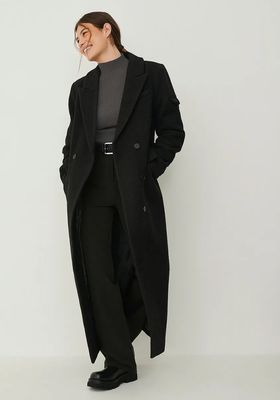Long Black Coat from NA-KD