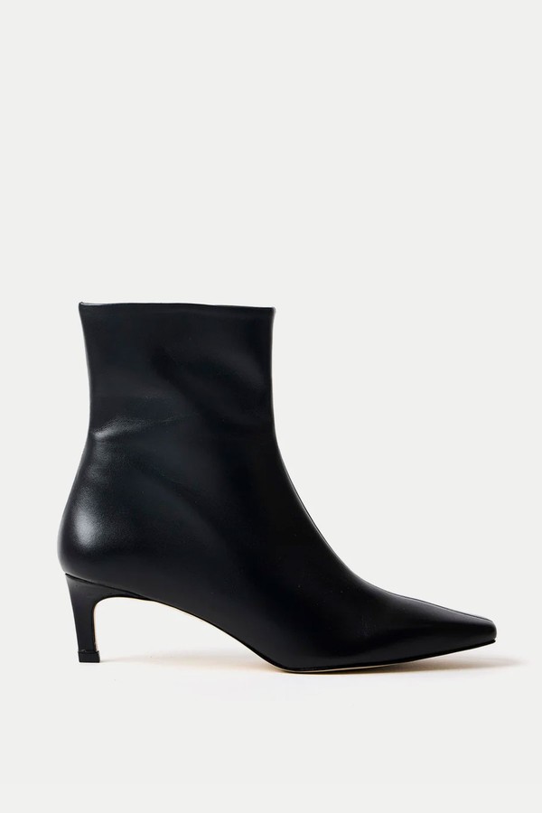 Tru Black Leather Ankle Boots from Mint Velvet