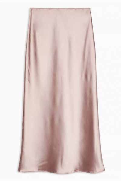 Satin Bias Maxi Skirt from Topshop