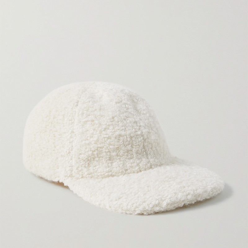 Cashmere-Boucle Baseball Cap from Gabriela Hearst