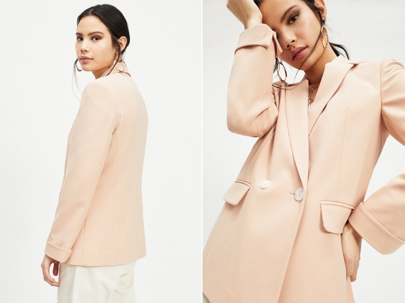 Notch Sleeve Blazer