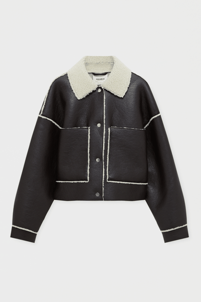 Double-faced Faux Leather Jacket from Pull & Bear