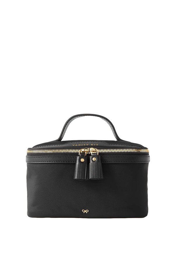 Vanity Kit Small Leather-Trimmed ECONYL Cosmetics Case from Anya Hindmarch