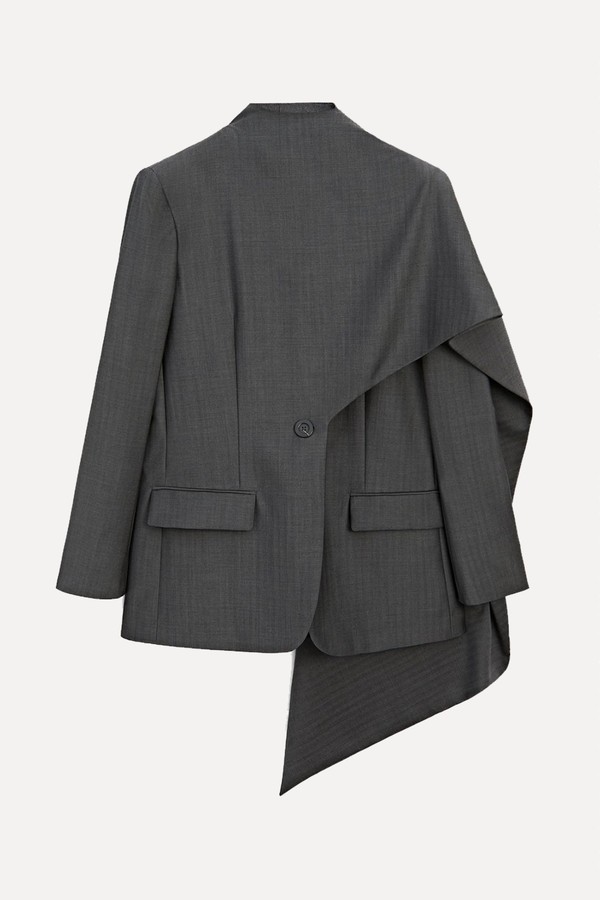 x from Wool Blazer With Scarf Detail, £249 | Massimo Dutti