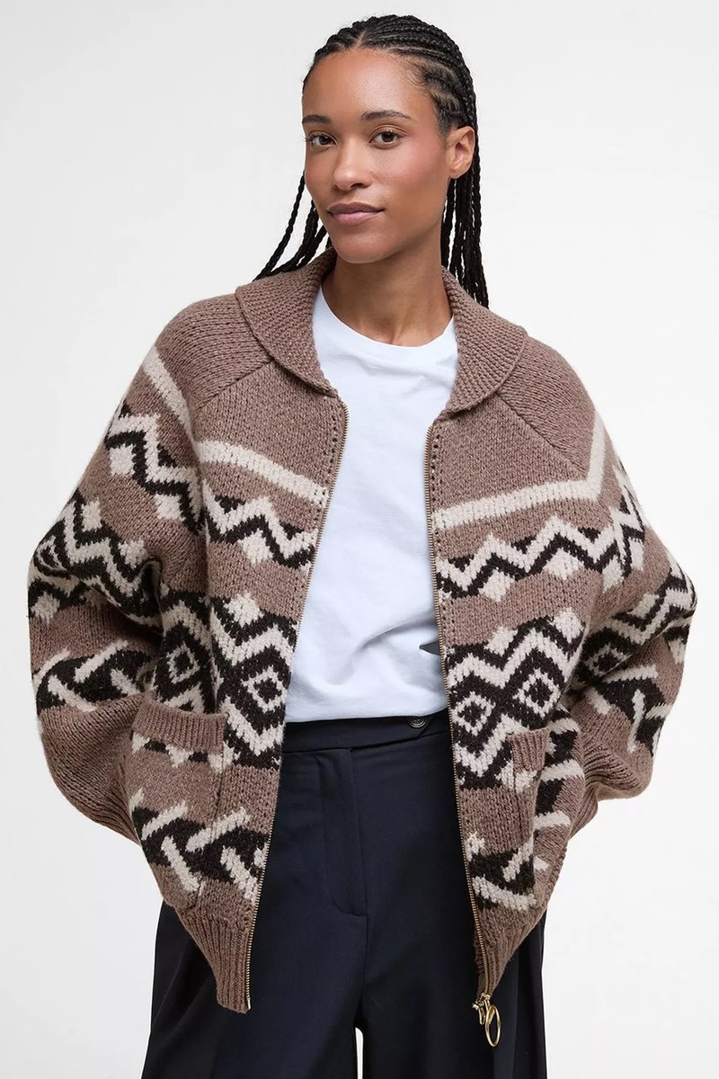 Klara Fair Isle Knit Cardigan from Barbour