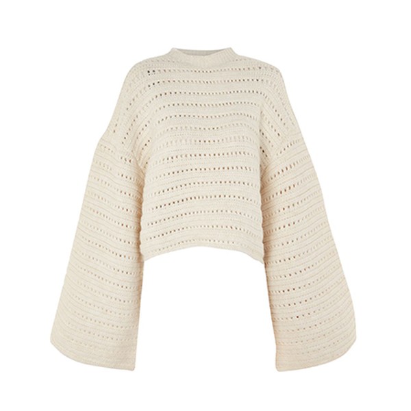 Crop Wide Sleeve Jumper