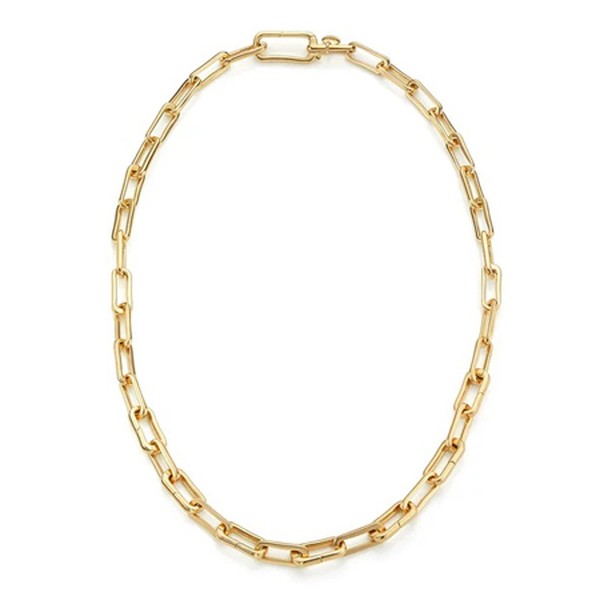 Alta Capture Gold Vermeil Charm Necklace from Monica Vinader