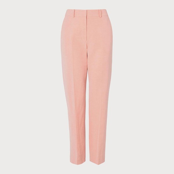 Sweetpea Pink Linen Blend Trousers