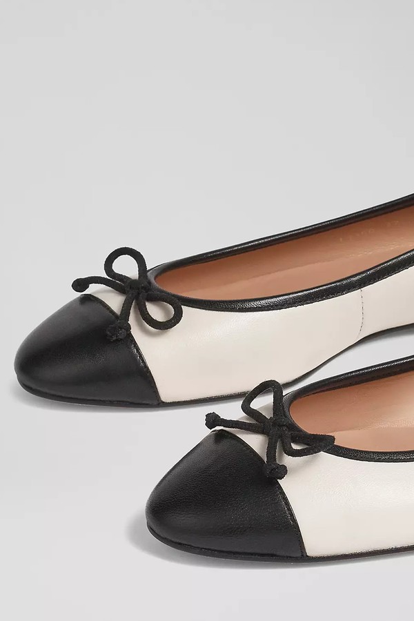 Kara Leather Flat Bow Pumps from LK Bennett