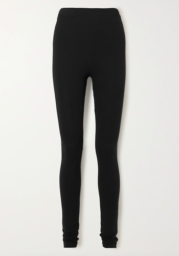 Cork Stretch-Jersey Leggings from Totême