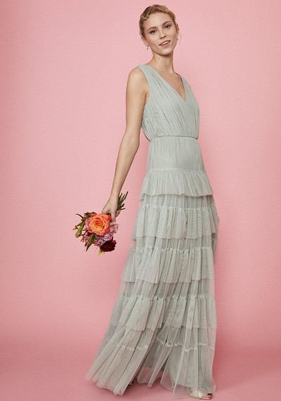 Tulle Tiered Maxi Dress