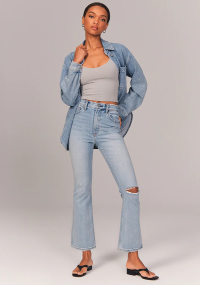 Ultra High Rise Kick Flare Jeans