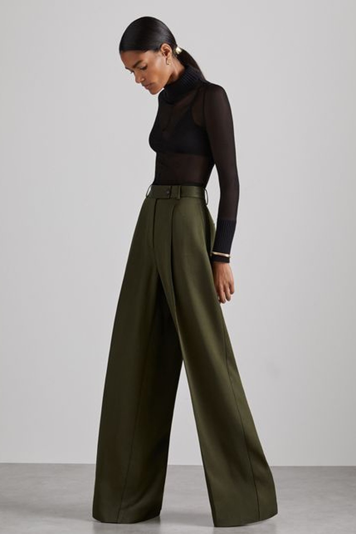 Atelier Pleated-Crepe Suit Trousers