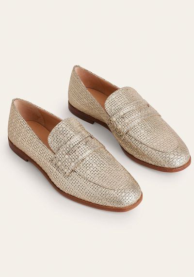 Woven Leather Loafers