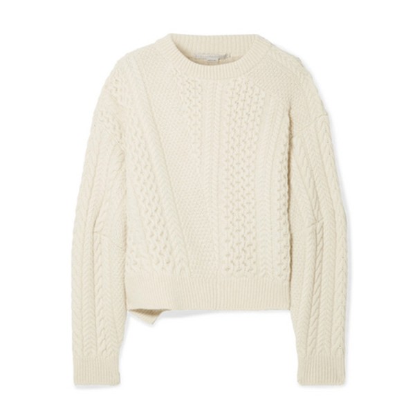 Oversized Cable Knit Wool & Alpaca Blend Sweater from Stella McCartney