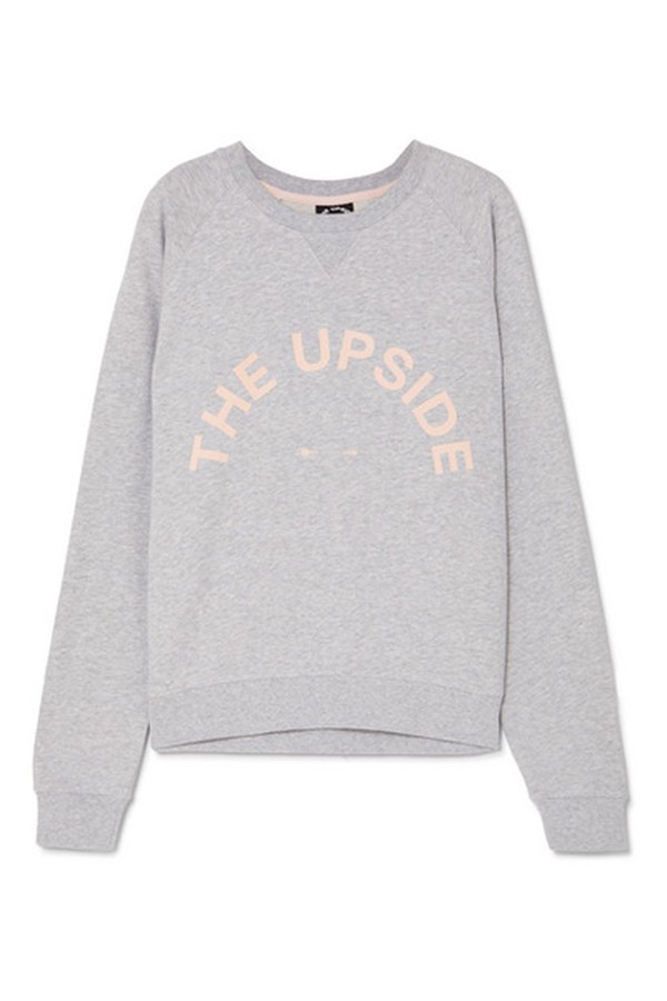 Bondi Appliquéd French Cotton-Terry Sweatshirt from The Upside