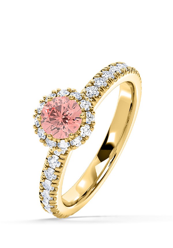 Alessandra Pink Lab Diamond 