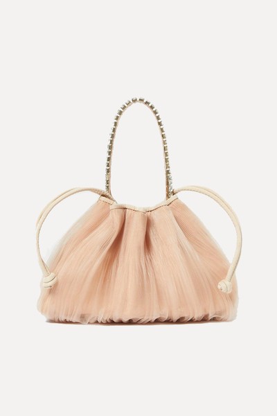 Layne Crystal Embellished-Plissé Organza Tote from Loeffler Randall