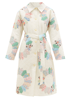 Linden Patchwork Quilted-Cotton Coat from SEA
