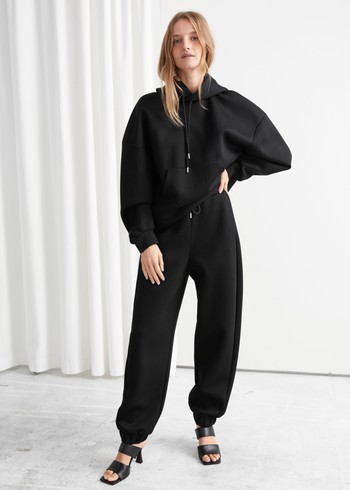 Oversized Scuba Drawstring Trousers