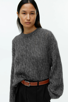 Mohair Blend Cable Jumper from ARKET