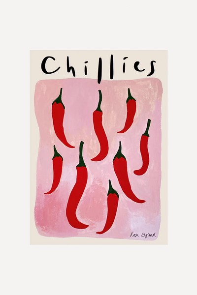 Chillies Wall Art from Rose England London