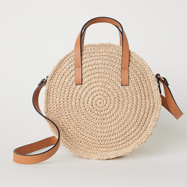 Round Paper Straw Handbag from H&M