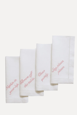 Miss Manners Dinner Napkins from Chefanie
