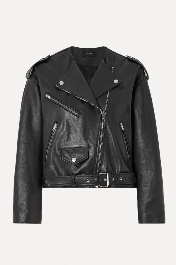 Audric Leather Biker Jacket from Isabel Marant