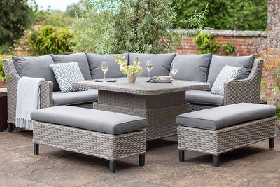 Freya Corner Lounge Dining Set With Height Adjustable Table from Atkin & Thyme