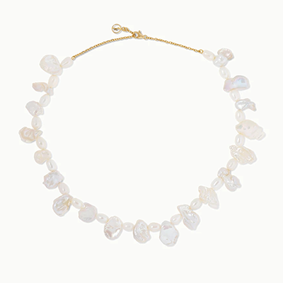 Gold-Plated Pearl Necklace from Anissa Kermiche